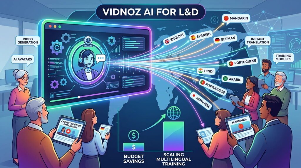 Vidnoz AI for L&D: Scaling Multilingual Employee Training on a Budget Vidnoz AI for L&D Scaling Multilingual Employee Training on a Budget